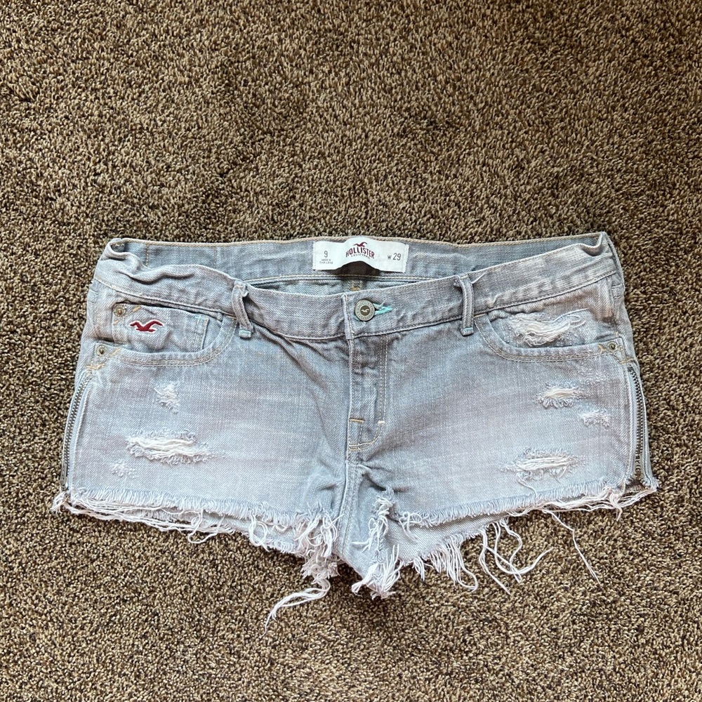 Vintage Hollister Micro Mini Frayed Shorts Size 9